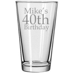 Birthday Pint Glass